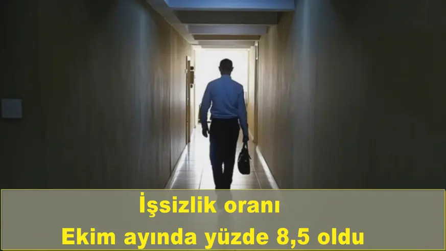 İşsizlik oranı  Ekim ayında yüzde 8,5 oldu