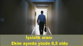 İşsizlik oranı  Ekim ayında yüzde 8,5 oldu