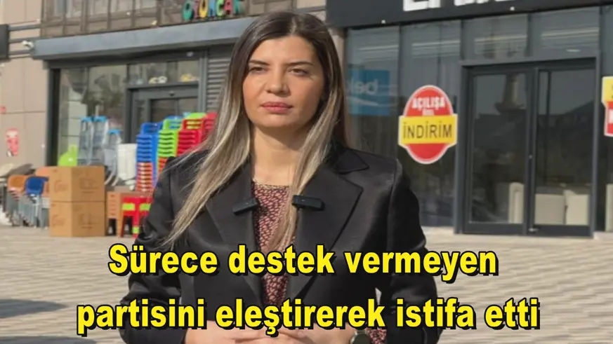 Sürece destek vermeyen  partisini eleştirerek istifa etti