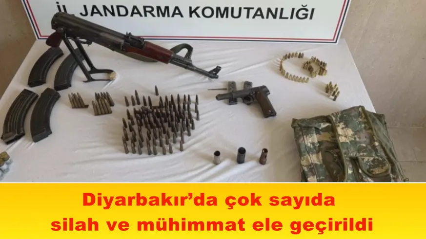 Diyarbakır’da çok sayıda  silah ve mühimmat ele geçirildi
