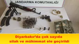 Diyarbakır’da çok sayıda  silah ve mühimmat ele geçirildi