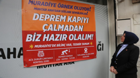 Kadın muhtardan anlamlı çalışma