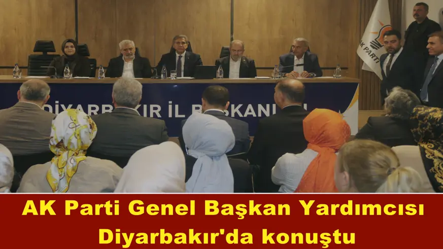 AK Parti Genel Başkan Yardımcısı  Diyarbakır'da konuştu