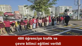 486 öğrenciye trafik ve  çevre bilinci eğitimi verildi