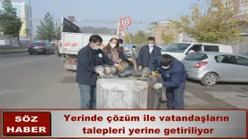 Yerinde çözüm ile vatandaşların  talepleri yerine getiriliyor