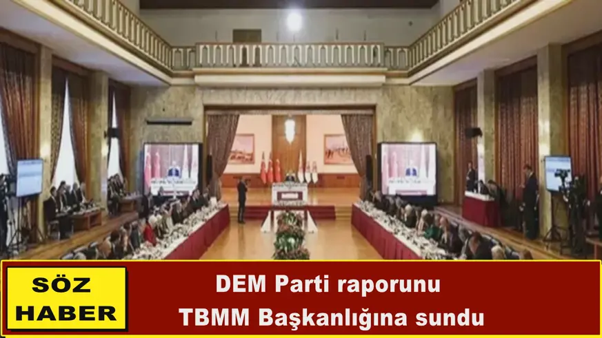 DEM Parti raporunu  TBMM Başkanlığına sundu