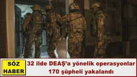170 şüpheli yakalandı