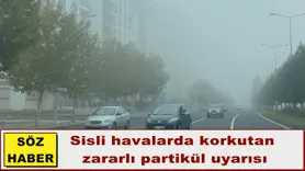 Sisli havalarda korkutan  zararlı partikül uyarısı