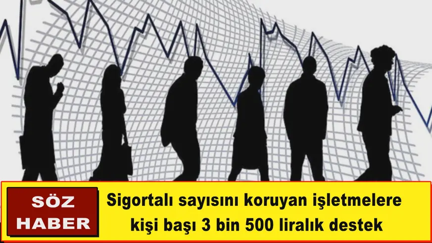 İşletmelere  kişi başı 3 bin 500 liralık destek