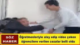 Öğrencilere verilen cezalar belli oldu