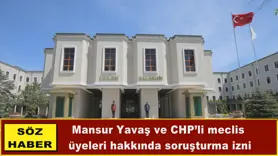 Mansur Yavaş ve CHP’li meclis  üyeleri hakkında soruşturma izni