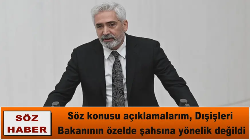 Açıklamalarım, Dışişleri Bakanının özelde şahsına yönelik değildi