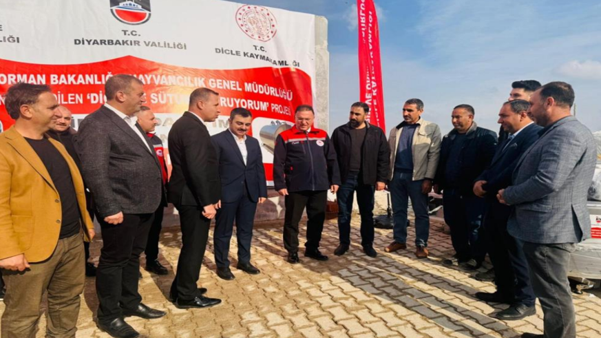 Çiftçilere yüzde 75 hibeli 7 adet süt soğutma tankı dağıtıldı