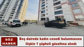 Boş dairede kadın cesedi bulunması