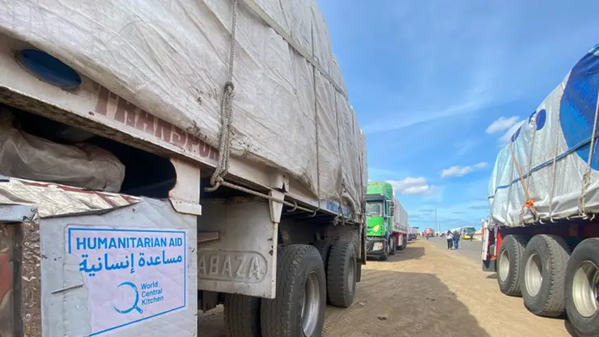 Gazze'ye 808 insani yardım tırı girdi