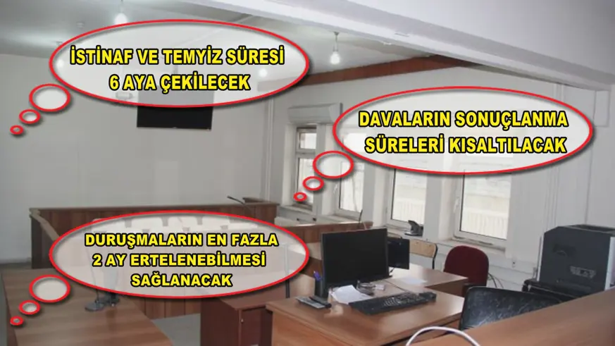 İstinaf ve temyiz süresi 6 aya çekilecek