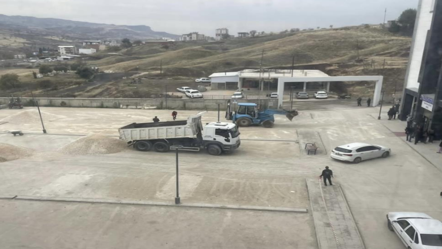 Çermik Devlet Hastanesi otoparkı genişletiliyor