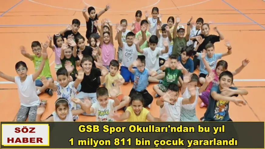 GSB Spor Okulları'ndan bu yıl  1 milyon 811 bin çocuk yararlandı