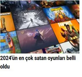 2024'ün en çok satan oyunları belli oldu