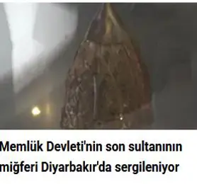 Memlük Devleti'nin son sultanının miğferi Diyarbakır'da sergileniyor