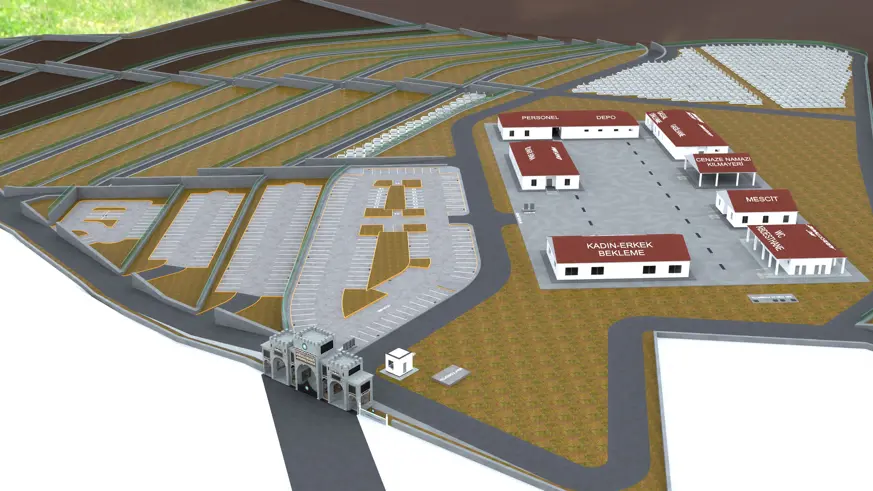 Bağıvar Mahallesi’nde yeni mezarlık alanı kuruluyor