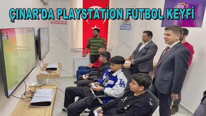ÇINAR'DA PLAYSTATİON FUTBOL KEYFİ