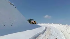 Diyarbakır’ın iki ilçesinde karla kaplı yollar temizlendi