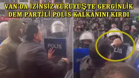 Van'da izinsiz yürüyüşte gerginlik