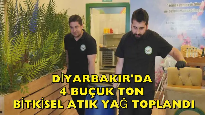 Diyarbakır'da 4 buçuk ton bitkisel atık yağ toplandı