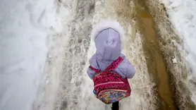 Diyarbakır'ın bazı ilçelerinde eğitime kar engeli