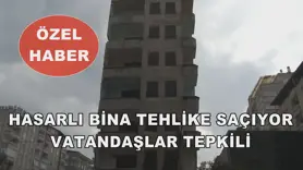 Hasarlı bina tehlike saçıyor