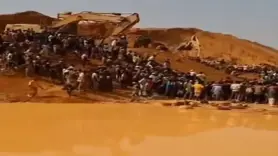 Kaçak altın madeninde göçük