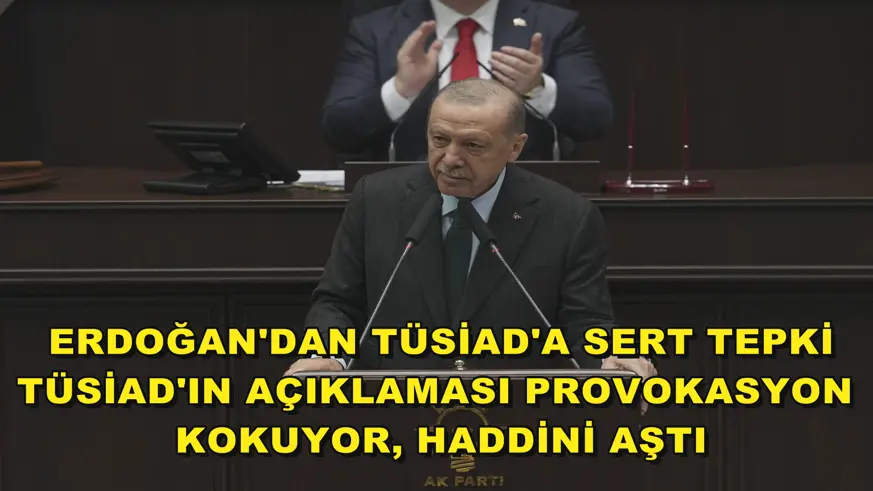 Erdoğan'dan TÜSİAD'a sert tepki