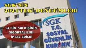 94 Bin 740 kişinin sigortalılığı iptal edildi