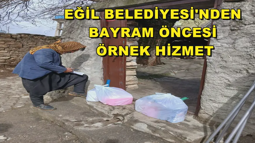 EĞİL BELEDİYESİ'NDEN BAYRAM ÖNCESİ ÖRNEK HİZMET