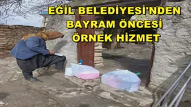 EĞİL BELEDİYESİ'NDEN BAYRAM ÖNCESİ ÖRNEK HİZMET
