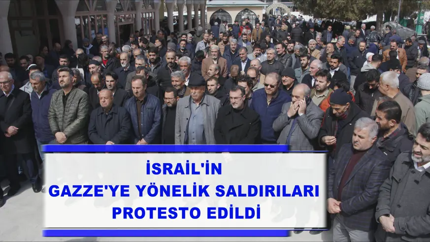 Van'da İsrail'in Gazze'ye yönelik saldırıları protesto edildi