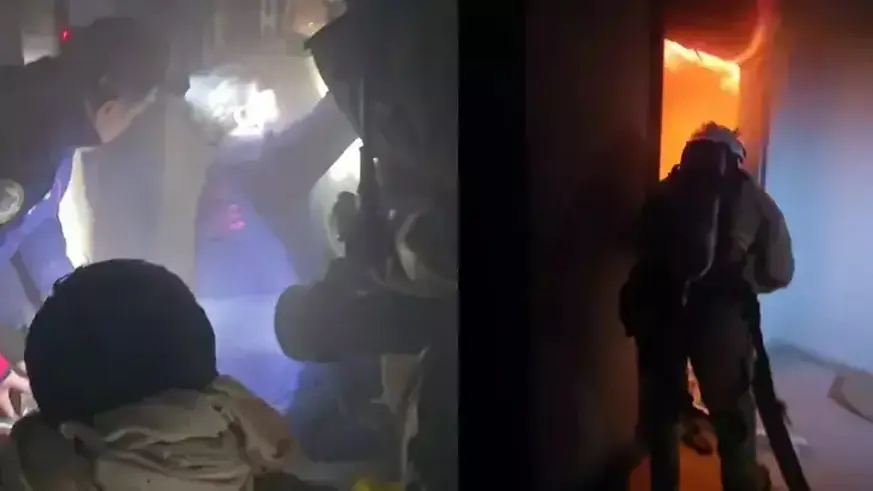 Yangın 5 kişi zehirlendi