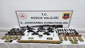 Arı kovanlarına gizlenmiş kaçak silahlar ele geçirildi