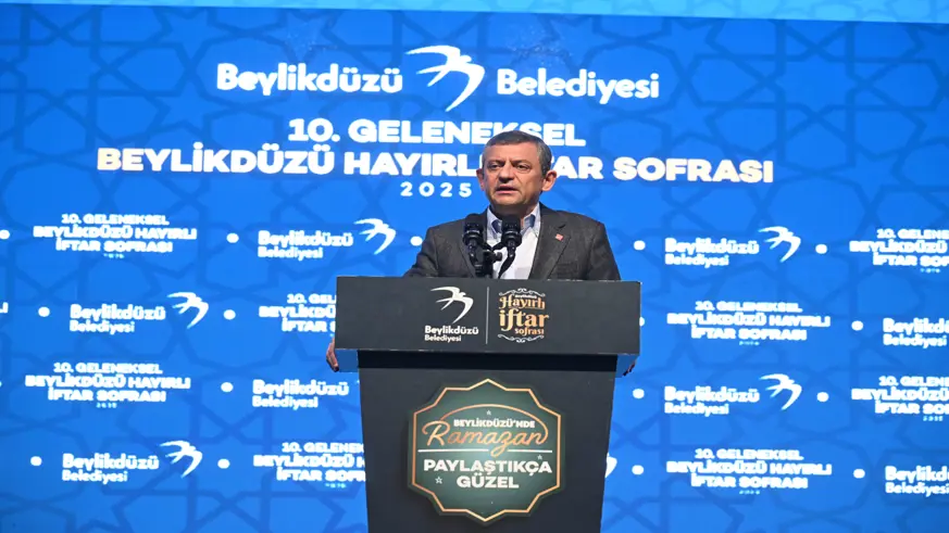 CHP Genel Başkanı iftar programına katıldı