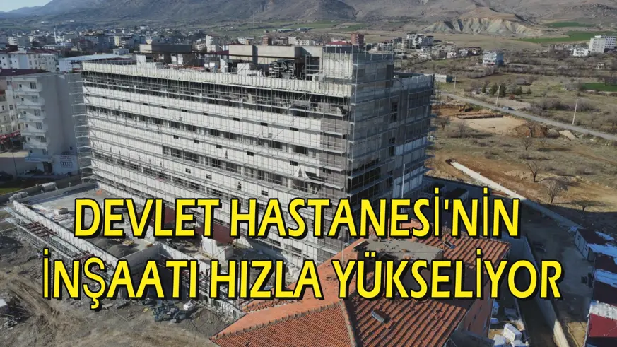 Devlet Hastanesi'nin inşaatı hızla yükseliyor