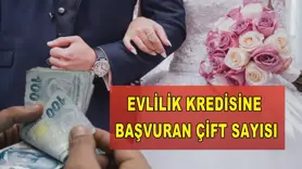 Evlilik kredisine başvuran çift sayısı