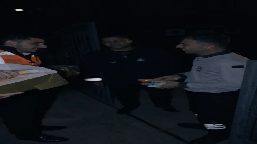 EĞİL BELEDİYESİ GÖREV BAŞINDAKİ EKİPLERİ UNUTMADI