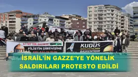 İsrail'in Gazze'ye yönelik saldırıları protesto edildi