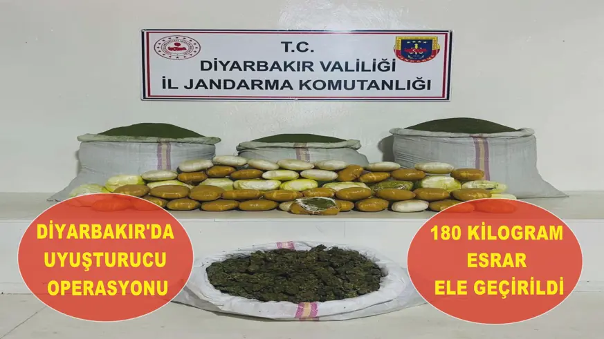 Diyarbakır'da uyuşturucu operasyonu