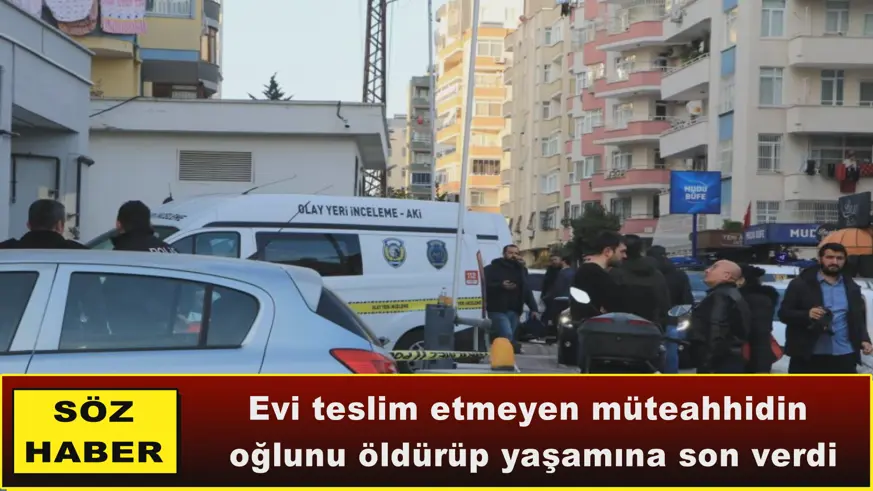 Müteahhidin  oğlunu öldürüp yaşamına son verdi